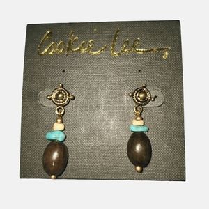 Cookie Lee Faux Turquoise Earrings